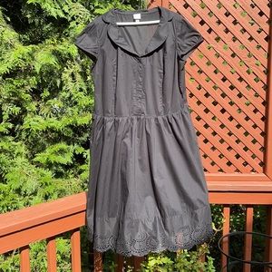 Merona Plus Size Black 100% Cotton Dress 18